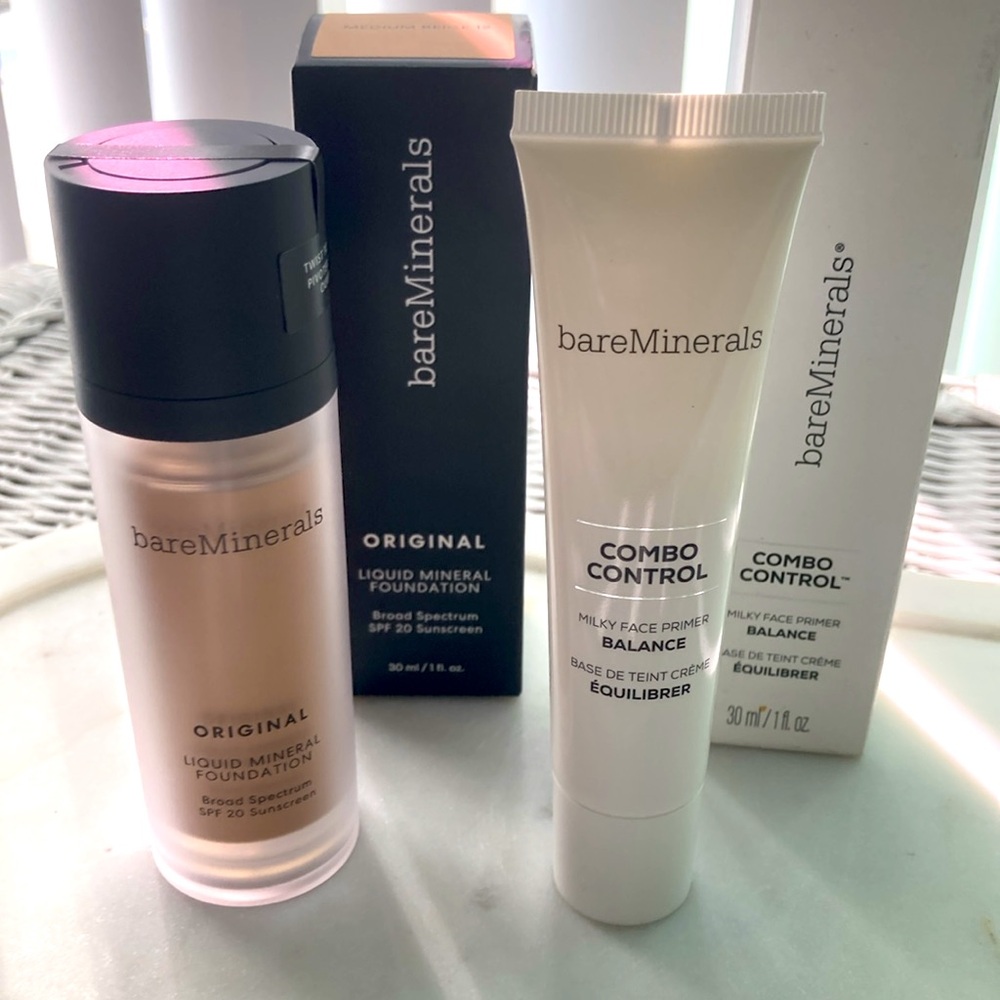 BareMinerals liquid mineral foundation and primer